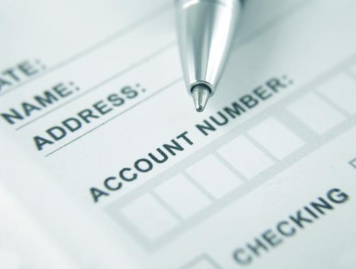 An account number and other information is commonly required on a deposit slip.